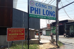 Do vướng thủ tục nên khu vực triển khai dự án của Công ty Phi Long chưa thể xây dựng