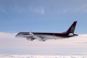 Máy bay MRJ do tập đoàn Mitsubishi Heavy Industries, Ltd phát triển. Ảnh: Mitsubishi Aircraft Corporation