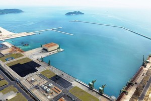 Mục tiêu cụ thể hóa đồ án Quy hoạch chung thị xã Kỳ Anh đến năm 2035 hình thành một Trung tâm logistics phía sau cảng Sơn Dương. Ảnh VH