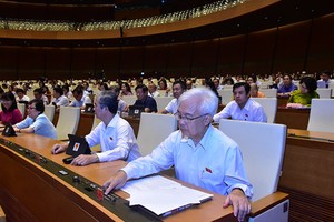 Một phiên họp của Quốc hội khoá XIV (Ảnh QK).