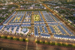 Phối cảnh tổng thể khu đô thị Century City tọa lạc trên hai tuyến đường ĐT 769 và đường Cầu Mên, thuộc khu vực phát triển thương mại và dịch vụ 
hậu cần của sân bay Long Thành