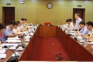 Đoàn kiểm tra việc thực hiện rà soát văn bản quy phạm pháp luật tiến hành với nhóm công tác số 2, tại Bộ Kế hoạch và Đầu tư