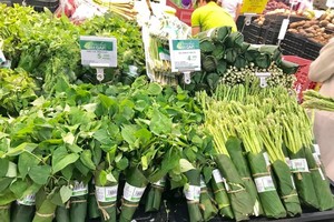 Các siêu thị sử dụng lá chuối để gói thực phẩm