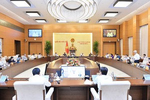 Một phiên họp của Uỷ ban Thường vụ Quốc hội (Ảnh CTV).