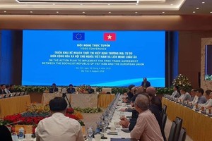 Hội nghị có sự tham dự của lãnh đạo 63 tỉnh, thành phố tại các đầu cầu truyền hình cũng như lãnh đạo các hiệp hội doanh nghiệp của Việt Nam và EU.