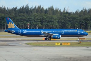 Một tàu bay A321ceo thân hẹp của Vietnam Airlines.
