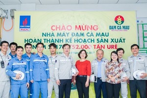 Đạm Cà Mau vượt kế hoạch năm trước gần 2 tháng