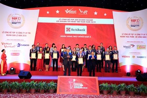 Seabank xếp hạng 70/500 doanh nghiệp tư nhân có lợi nhuận tốt nhất Việt Nam