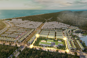 Khu vực được quy hoạch để xây dựng Hệ thống trường liên cấp quốc tế tại Meyhomes Capital Phú Quốc (nằm gần công viên Hồ và Đại lộ trung tâm An Thới).