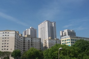 Giá nhà đang tăng chóng mặt. Ảnh: Bình Minh.