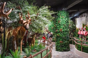 Tầng 3 là nơi tái hiện thế giới động vật đa dạng.