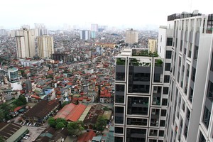 Nguồn cung mở bán mới tăng gấp 4 lần quý trước phần nào mang đến sự sôi động nhất định cho thị trường địa ốc Thủ đô. Ảnh: Bình Minh.