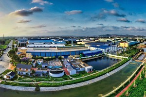 ESG sẽ giúp các khu công nghiệp chuyển đổi xanh tốt hơn, tăng sức cạnh tranh trong thu hút dòng vốn ngoại. Ảnh: Bình Minh.