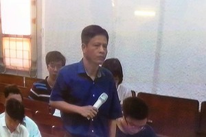 Trưởng Ban kiểm soát Oceanbank Bùi Văn Hải tại tòa