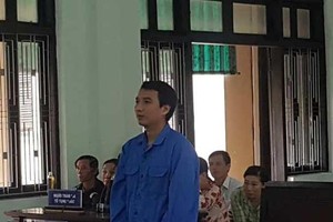 Bị cáo Phạm Văn Phong tại phiên tòa sơ thẩm