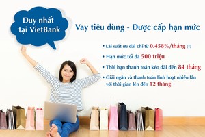 VietBank cho vay theo hạn mức tín dụng tiêu dùng