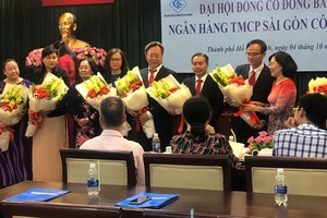 HĐQT nhiệm kỳ mới của Saigonbank ra mắt cổ đông