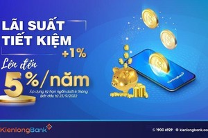 Từ 23/9/2022, KienlongBank thực hiện điều chỉnh tăng mạnh lãi suất đối với kỳ hạn ngắn dưới 6 tháng