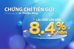 Ngân hàng Bản Việt phát hành chứng chỉ tiền gửi lãi suất lên đến 8,4%/năm
