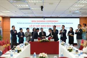 Hanosimex và Tập đoàn Hansae ký hợp tác chiến lược, đặc quyền về dự án vải tái chế