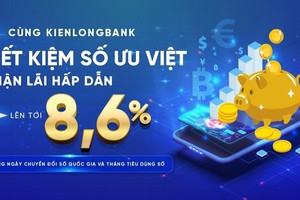 Trong tháng Tiêu dùng số, khách hàng gửi tiết kiệm trực tuyến tại KienlongBank sẽ được hưởng mức lãi suất ưu đãi lên đến 8,6%/năm.