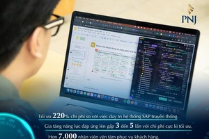 Chiến lược điện toán đám mây giúp PNJ tăng hiệu suất bán hàng 200%. Ảnh: Minh Nhựt