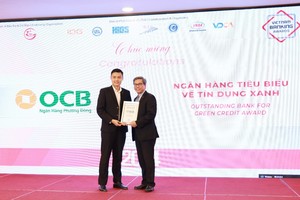 OCB được vinh danh giải thưởng Ngân hàng tiêu biểu về tín dụng xanh