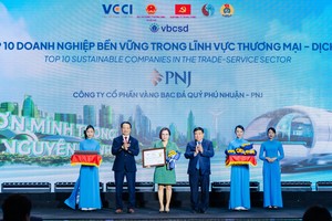 PNJ vào Top 10 doanh nghiệp phát triển bền vững năm thứ 9 liên tiếp