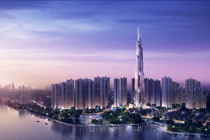 Tòa Landmark 81 khi hoàn thành sẽ là tòa nhà cao nhất Việt Nam