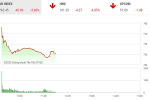 Phiên sáng 12/3: Bán tháo diện rộng, VN-Index bay gần 46 điểm