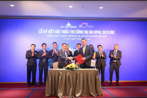 Coteccons và Đất Xanh Group ký kết gói thầu thi công dự án Opal Skyline