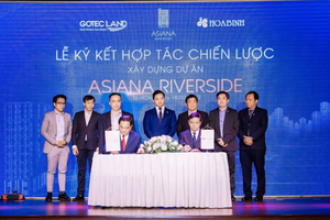 Xây dựng Hòa Bình (HBC) ký hợp tác chiến lược với Gotec Land xây dựng dự án Asiana Riverside