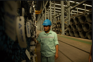 Sản lượng thép xây dựng Hòa Phát tháng 5 tăng 32% so với tháng trước