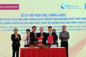 Hoa Sen và SP Group hợp tác chiến lược về phát triển bền vững năng lượng sạch
