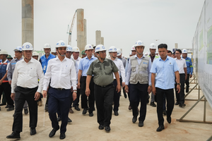Thủ tướng Chính phủ Phạm Minh Chính đã đến kiểm tra và đôn đốc tiến độ dự án Cảng hàng không quốc tế Long Thành 