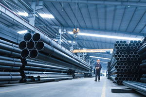 Hòa Phát cấp 10.000 tấn ống thép cỡ lớn vào dự án Trung tâm Hội chợ Triển lãm Quốc gia lớn nhất Đông Nam Á