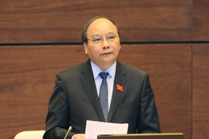 Phó thủ tướng Nguyễn Xuân Phúc tại phiên chất vấn mới diễn ra