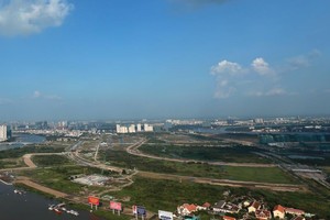 TP. HCM dự định phát triển Thủ Thiêm thành một “Phố Đông Sài Gòn”. Ảnh: Đức Thanh
