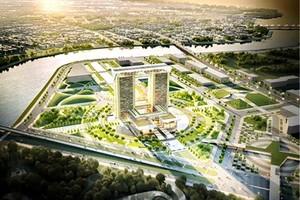 Phối cảnh Dự án Trung tâm hành chính hơn 2.000 tỷ của tỉnh Nghệ An 
