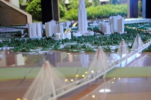 Mô hình quy hoạch trục Nhật Tân - Nội Bài