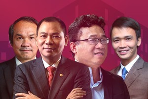Các đại gia bất động sản vẫn chiếm những vị trí quan trọng trong bảng xếp hạng người giàu trên sàn chứng khoán