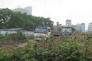 Bên trong 1 lô đất Dự án Booyoung Vina.