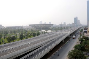 Đường vành đai 3 Thành phố Hà Nội có tổng chiều dài khoảng 8.912m, bao gồm 385m đường dẫn và 8.527m cầu cạn đã được đưa vào sử dụng