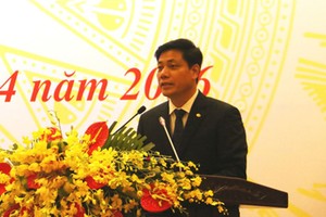 Thứ trưởng Nguyễn Ngọc Đông trình bày báo cáo kết quả hoạt động của toàn Ngành trong Quý I và triển khai nhiệm vụ Quý II/2016.