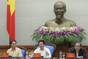 Phó Thủ tướng Phạm Bình Minh phát biểu chỉ đạo Phiên họp. Ảnh: VGP/Hải Minh