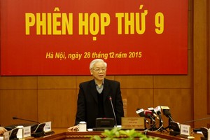 Tổng Bí thư Nguyễn Phú Trọng phát biểu tại phiên họp thứ 9 Ban Chỉ đạo Trung ương về phòng, chống tham nhũng