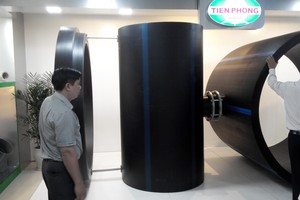 Nhựa Tiền Phong giới thiệu sản phẩm ống nhựa lớn nhất Việt Nam
