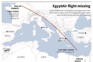 Ai Cập: Tìm thấy nhiều phao cứu sinh gần vị trí máy bay nghi bị rơi