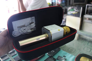 Một mẫu micro hát karaoke di động có giá hơn 300.000 đồng.