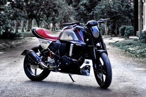 Yamaha FZ-S lên dáng cafe racer độc đáo ở Sài Gòn